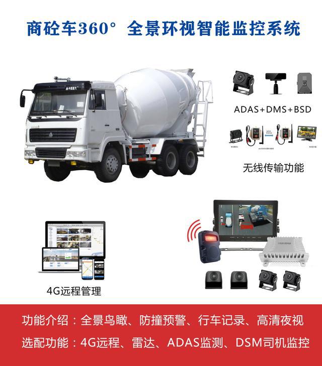 米乐M6：油田油罐车、压路机、吊车、牵引运输车安装360全景监控报警系统(图3)